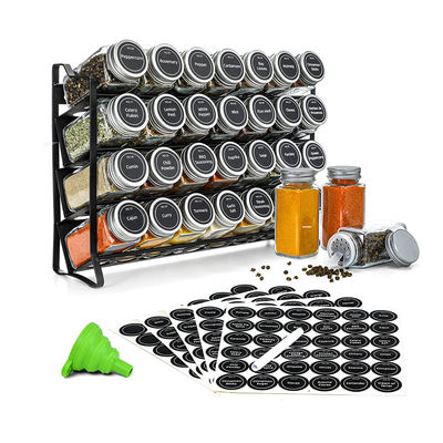 4 στρώσεις Wire Iron Mesh Spice Jar Rack για την οργάνωση της κουζίνας Rack Μέγεθος 30*9,8*23,3cm