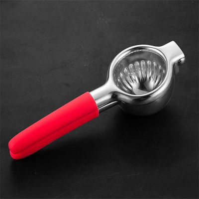 340G Lemon Citrus Press Juicer με κατασκευή από ανοξείδωτο χάλυβα και μαλακό σιλικόνιο χερούλι