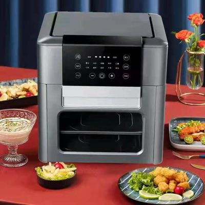 1201W-1500W Ηλεκτρική ψήστρια αέρα 12L 15L χωρίς λάδι με μίνι ράκι