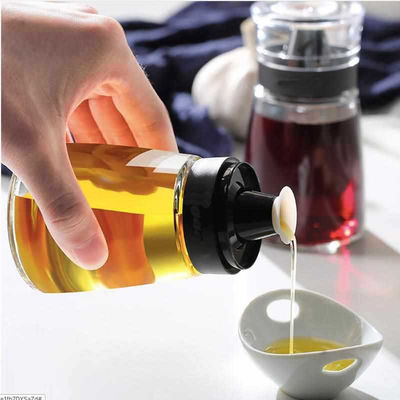 Διαφανές γυάλινο βάζο ελαίου 170ml φιάλη ψεκασμού ελαίου ξύδι συνδυασμός για τα εφόδια της κουζίνας 425g
