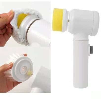Ηλεκτρική βούρτσα καθαρισμού λευκή 138G USB επαναφορτιζόμενο για την καθαριότητα κεραμίδων μπάνιο κουζίνα