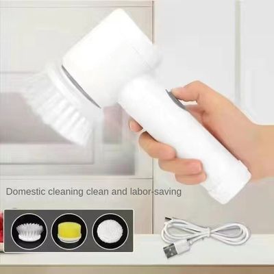 Ηλεκτρική βούρτσα καθαρισμού λευκή 138G USB επαναφορτιζόμενο για την καθαριότητα κεραμίδων μπάνιο κουζίνα
