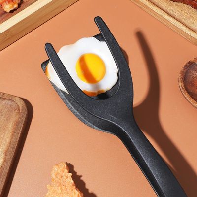 2 σε 1 Σπάτουλα Τονγκ για Εργαλείο Μαγειρικής Μαύρο αυγό Φτερό Τονγκ Πανακέ Ψάρι Γαλλική τοστ