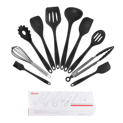 10-piece Εστιατόριο Kitchen Utensil Set with Silica Gel Handle and Cutting Board Ορίστε και οι προμήθειες
