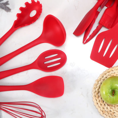 10-piece Εστιατόριο Kitchen Utensil Set with Silica Gel Handle and Cutting Board Ορίστε και οι προμήθειες