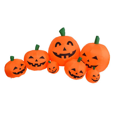 2.2m μακρύ εξωτερικό εσωτερικό Halloween φουσκωτές κολοκύθες διακόσμηση με φώτα LED
