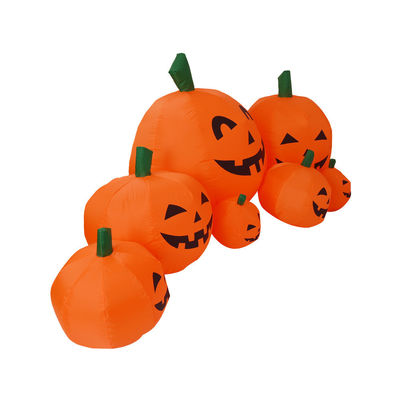 2.2m μακρύ εξωτερικό εσωτερικό Halloween φουσκωτές κολοκύθες διακόσμηση με φώτα LED