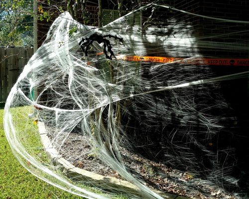 Προσαρμόσιμα Ελαστικά Δίκτυο Αράχνης Χαλοουίν τρομακτικά σκηνικά για στοιχειωμένο σπίτι