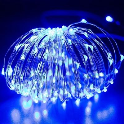 7/22/32m Αδιάβροχο LED Ηλιακό Σύρμα Χαλκού Φώτα Χριστουγεννιάτικο δέντρο με υλικό PVC ζεστό