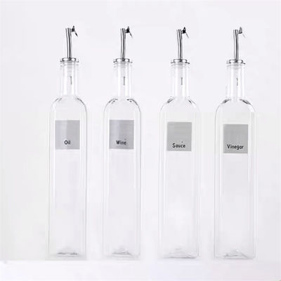 Πράσινο γυαλί λάδι Drizzler 500 ml για μαγείρεμα κουζίνας με λακκούβα ατσάλινο χύσιμο