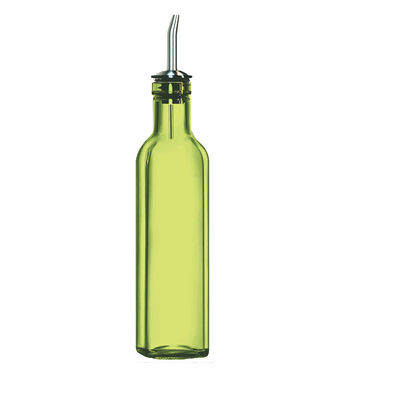 Πράσινο γυαλί λάδι Drizzler 500 ml για μαγείρεμα κουζίνας με λακκούβα ατσάλινο χύσιμο