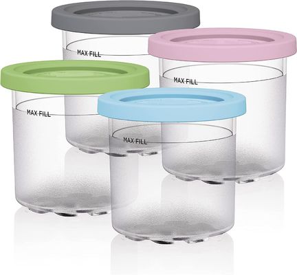 4 τεμάχια 600 ml δοχεία παγωτού για NC299AMZ NC300s σειρά επαναχρησιμοποιήσιμη και φιλική προς το περιβάλλον