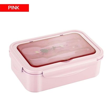 Κουτί με φαγητό για παιδιά/ενήλικες PP5 1400 ml Μικροκυμάτων Σώμα ασφαλή χωρίς BPA με πιρούνι κουτάλι