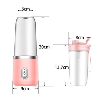 400ml χωρητικότητα Ηλεκτρικό ποτήρι χυμού για εργαλεία φρούτων και λαχανικών φορητό και επαναφορτιζόμενο