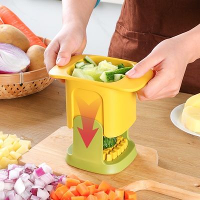Χάλυβα από ανοξείδωτο ατσάλι Mandoline Slicer 2-in-1 Vegetable Chopper για βιώσιμη κόψιμο