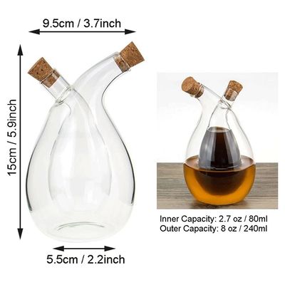 350ml μπουκάλι δοχείο διαχωρισμού κατσαρόλας Sets Gravy Boat για Oliver πετρέλαιο και οξυγόνο διανομέα
