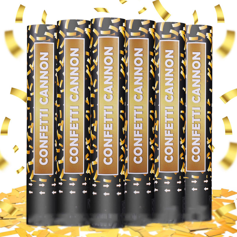40cm Πολυχρωματικά Βιοδιασπώμενα Πάρτι Popper Confetti Κανόνια για πολύχρωμες γιορτές