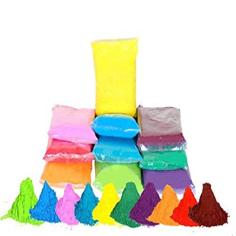 13*18cm Μέγεθος Rainbow Run Corn Starch για φεστιβάλ Χρωματισμένο άμυλο