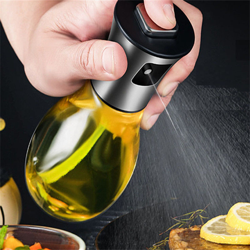 Εύκολο και ανθεκτικό μπουκάλι λάδι σπρέι 165ml γυάλινο μπουκάλι σπρέι λάδι για μαγείρεμα σαλάτα BBQ